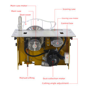 Scie de Table Portable J2 pour le Travail du Bois, Machine de Menuiserie avec Plaque Basculante de 6,2 kW - Product Image 5