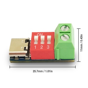 Module de déclenchement de charge rapide FYX Stock PD, émulateur de signal de livraison d'alimentation <span class=keywords><strong>USB</strong></span> réglable 5-20V avec interrupteur DIP - Product Image 3