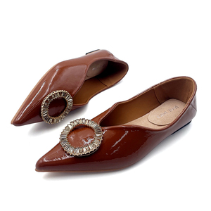 도매 맞춤 여성 신발 플랫 슈즈 새로운 스타일 소녀 단화 여름 예쁜 플랫 여성 정장 구두 - Product Image 3