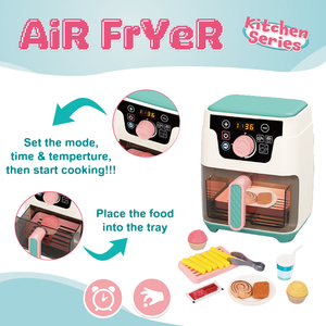 Jouets de cuisine Lucky Toys : <span class=keywords><strong>Friteuse</strong></span> à air électrique avec lumières et accessoires de cuisson - Product Image 3