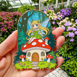 Бесплатный дизайн, милые эмалевые значки, производитель значков на заказ, мультяшные блестящие УФ-печатные мягкие значки на лацкан, эмалевые значки на заказ, аниме-значки - Product Image 1