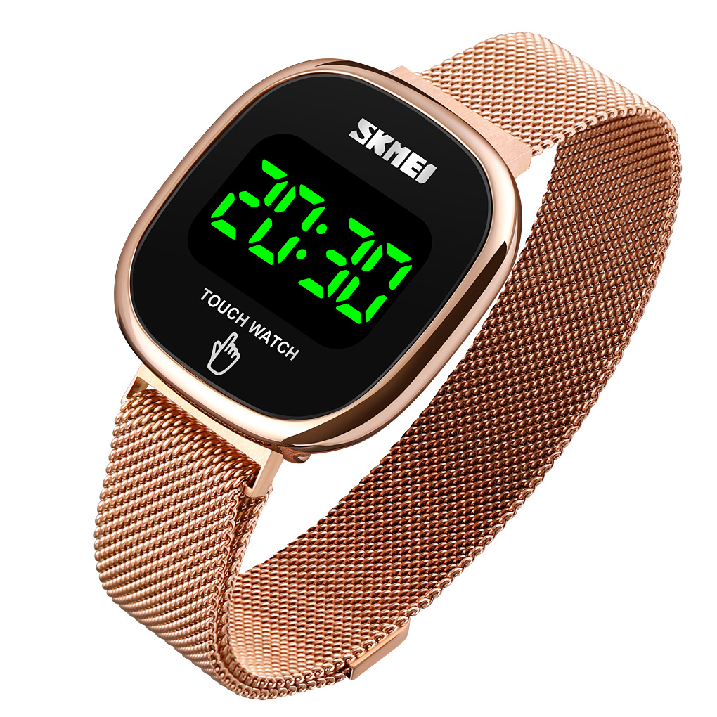 Touch Screen LED Watch Sport Stainless Steel Back SKMEI