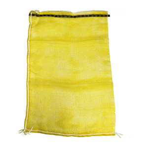 Sac en filet pour légumes en PP Leno, sacs en filet monofilament PP, sac en filet Raschel avec cordon de serrage - Product Image 2