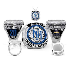 Bague de championnat personnalisée pour les médailles de trophée d'or de joueur de sport pour les bagues de mode pour le prix de compétition d'équipe - Product Image 2