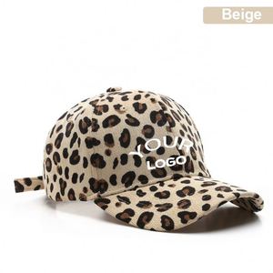 Factory Promotion Custom Blank Plain Leopard Print Cap Luxury Fashion Outdoor Design Baseball <b>Hat</b> - Product Image 4