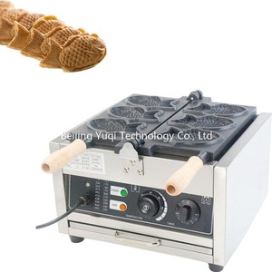 Machine à gaufres Taiyaki électrique professionnelle à 3 cavités pour pâtisseries, cafés et chariots mobiles – Équipement de cuisson pour pâtisseries au haricot rouge et au poisson - Product Image 5