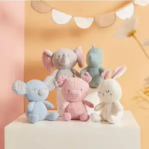 Jouet en peluche bébé, doudou animal tricoté, multifonctionnel, mignon, Koala, ours, cochon, dinosaure pour sommeil des enfants, cadeau d'accompagnement