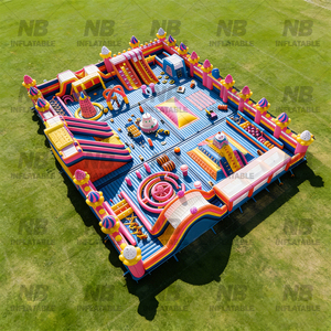 Large Amusement Park <b>Inflatable</b> Commercial Playground Obstacle Course Theme Sport <b>Game</b> House Large Trampoline Park <b>Inflatable</b> Tr - Product Image 6