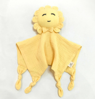 Couverture de sécurité bon marché pour bébé Couette en mousseline de coton Jouet animal en peluche Jouets Lapin Couette pour bébé Couverture de serviette