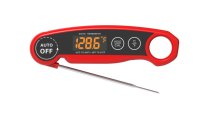 Thermomètre numérique à lecture instantanée avec sonde pliable rechargeable à thermocouple LED LCD 1 seconde, arrêt automatique, rotation à 180°, pour cuisine et barbecue