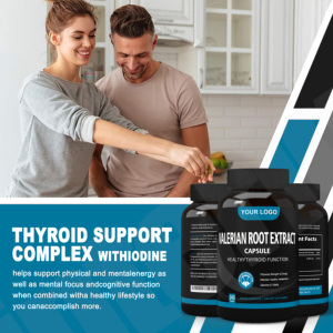 Suplemento <span class=keywords><strong>para</strong></span> <span class=keywords><strong>Dormir</strong></span> OEM Vegano, Cápsulas de Extracto de Valeriana de 500 mg, Cápsulas de Raíz de Valeriana - Product Image 4