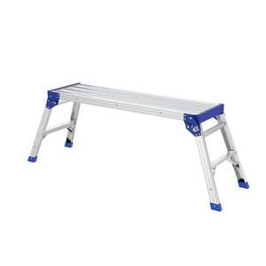 Escada de Trabalho Dobrável em Alumínio com Plataformas para Lavagem de Carros, Escada Dobrável com Degraus - Product Image 4