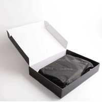 Boîte cadeau personnalisée en carton kraft, pliable, avec plateau en carton ondulé, pour ensemble de tasses