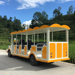 Electric <b>Train</b> 14 Seat <b>Outdoor</b> Sightseeing Passenger Vehicle Plastic Material - Product Image 3