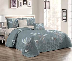 Juego de Colcha de Microfibra con Diseño Floral de Estilo Nuevo 2022, Juego de 3 Piezas de Chenilla Tejida <span class=keywords><strong>a</strong></span> Crochet para Camas Dobles para Uso Doméstico - Product Image 5