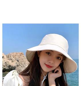 Noeud papillon japonais femmes chapeau d'été décontracté pêcheur chapeau résistant aux UV mignon chapeau <span class=keywords><strong>de</strong></span> soleil - Product Image 4