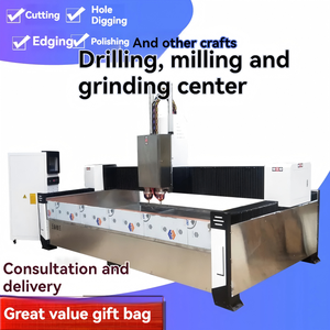 Máquina de grabado de piedra con núcleo de PLC CNC todo en uno, paneles de pared artísticos, decoraciones para vestíbulo de Hotel con motor de rodamiento de engranajes - Product Image 3