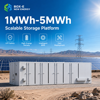 Système de Stockage d'Énergie Hybride (BESS) Conteneurisé Haute Performance 1MWh 2MWh 3.85MWh 5MWh LiFePO4 pour Énergie Solaire et Éolienne, avec EMS Intelligent et RS485, Fabrication OEM