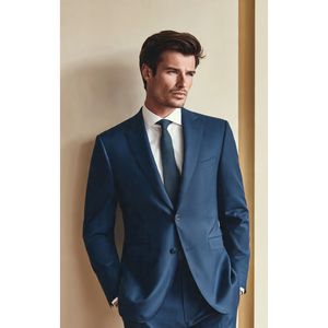 Men's <b>Suit</b> Formal Cotton Silk Regular Fit Custom Size Available - Product Image 1