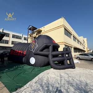 Tunnel Gonfiabile Gigante Personalizzato a Forma di Casco da Football per Eventi Sportivi e Decorazioni per l'Apertura di Partite - Product Image 6