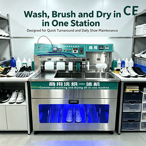 Lavatrice Commerciale Automatica per Scarpe, Macchina per la Pulizia di Sneaker e Scarpe <span class=keywords><strong>da</strong></span> <span class=keywords><strong>Tennis</strong></span> con Funzione di Disinfezione e Asciugatura - Product Image 3