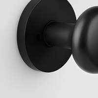 Serrure de porte sphérique minimaliste moderne à bouton unique pour chambre à coucher intérieure