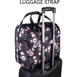 Bolsa de viaje de negocios <span class=keywords><strong>con</strong></span> <span class=keywords><strong>ruedas</strong></span> florales personalizada 15,6, bolsa de ordenador <span class=keywords><strong>portátil</strong></span> <span class=keywords><strong>con</strong></span> <span class=keywords><strong>ruedas</strong></span>, <span class=keywords><strong>maletín</strong></span> rodante, bolsa de equipaje de vuelo - Product Image 6