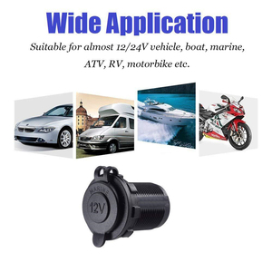 12V cắm xe biển Ổ cắm ổ cắm 12V 24V <span class=keywords><strong>20</strong></span> <span class=keywords><strong>AMP</strong></span> cung cấp điện xe Thuốc lá nhẹ hơn ổ cắm với đèn nền LED - Product Image 6