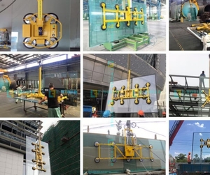 เครื่องยกกระจก 1000 กก. สำหรับการผลิตกระจกและผนังกระจก สามารถใช้ร่วมกับรถตักล้อยางและรถยก ขายดี - Product Image 3