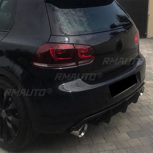 Diffuseur de pare-chocs arrière, séparateurs latéraux arrière, lèvre de spoiler, protection de pare-chocs arrière pour Volkswagen Golf 6 MK6 GTI 2009-2013 - Product Image 6