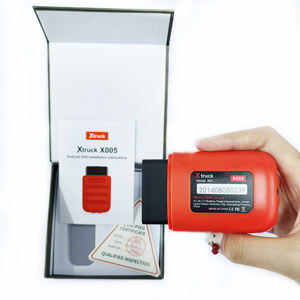 Lecteur de codes OBD pour camions poids lourds SHACMAN X TRUCK X005 – Lecture des codes de panne, flux de données, régénération forcée DPF-12V Rouge - Product Image 3