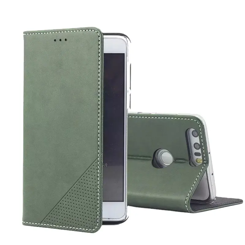 recycled Supplier in China Folio renewable material eco Leather wallet phone case for Samsung A12, A324G, A325G, A52, A72, A02S