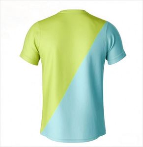 T-shirt pour homme à manches courtes, impression par sublimation thermique, logo personnalisé, 100% polyester, haute qualité, écologique, séchage rapide - Product Image 2