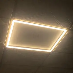 Vervaardigt Shenzhen 45W Led Paneel 600X600 Glas Vlak Vierkant Led Plafond Slank Plafond Armatuur Led Paneelframe Licht