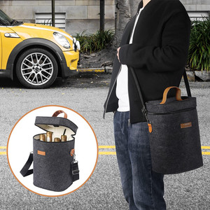 Feutre porte-vin sac feutre 6 bouteille sac fourre-tout bière feutre bouteille sac - Product Image 6