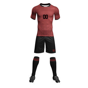 Uniformes de Fútbol con Transferencia Térmica al Por Mayor, Conjuntos de Ropa Deportiva Personalizados con Nombre de Equipo, Manga Corta, Transpirables, Unisex - Product Image 1
