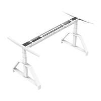 Bureau électrique moderne assis-debout pour le bureau à domicile, cadre de table à hauteur réglable, fonction tournante, meubles modulaires, postes de travail