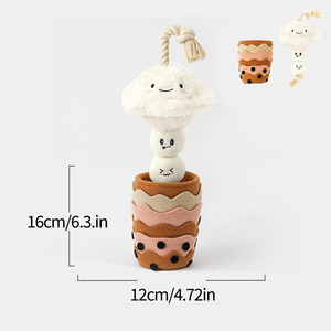 Giocattolo Interattivo per Cani a Forma di Bubble Tea con Squeaker, Dispenser di Crocchette e Puzzle Olfattivo per l'Addestramento dei Cuccioli - Product Image 6