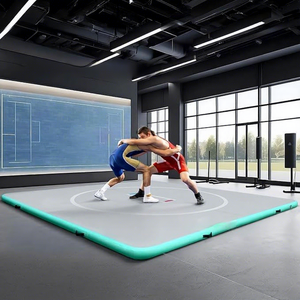 Colchoneta Inflable Resistente para Gimnasia - Colchón de Aire de PVC para Práctica de Lucha, Judo, <span class=keywords><strong>Taekwondo</strong></span> y Salto de Espalda - Product Image 2