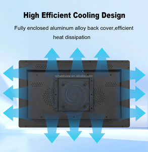 15.6 inch máy tính công nghiệp màn hình với cảm ứng điện dung màn hình hiển thị New Rugged USB nối tiếp DVI giao diện - Product Image 4