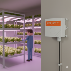 <span class=keywords><strong>CO2</strong></span> Sensörü Çevresel Sensörler Tarımsal Sera Vericisi için Yüksek Hassasiyetli RS485 Gaz Konsantrasyonu Dedektörü - Product Image 4