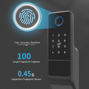 Cerradura Inteligente Digital para Puerta con Manija y Control por Aplicación WiFi Tuya, Cerradura Biométrica con Huella Dactilar - Product Image 3