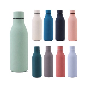 Botella de agua aislada de acero inoxidable de 550ml, termo, superficie pintada de goma, termo, taza de café, botella de Cola, nombre del producto - Product Image 2