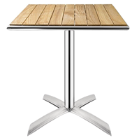 Ensemble de table et chaises de restaurant minimalistes en aluminium empilables, table de salle à manger pliable d'extérieur, ensemble de chaises de jardin