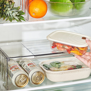 Étagère télescopique transparente Wei Lai pour réfrigérateur, organiseur de rangement empilable en plastique pour fruits et légumes, usage en cuisine - Product Image 3