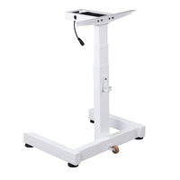 Table basse électrique réglable en hauteur ShengHua, bureau pour ordinateur portable à une seule jambe, bureau debout à moteur unique