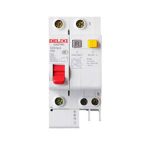 Disjoncteur miniature Delixi DZ47SLE 1P+N monophasé, dispositif de protection contre les courants résiduels de type D, disjoncteur différentiel - Product Image 1