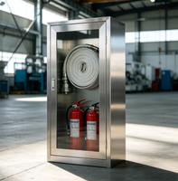 Armoire de rangement pour équipement de lutte contre les incendies en intérieur, design à double porte