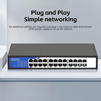 Commutateur réseau Tshield ZX-F1024D 24 ports, conception exclusive, Fast Ethernet 10/100 Mbps, capacité de commutation 4,8 Gbps, Full Duplex et Half Duplex