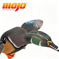 MOJO Outdoors ES Woody - Support motorisé à batterie, durable, léger et portable pour le montage sur poteau de leurres de chasse au canard Woody